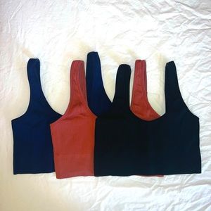 COPY - GAP Body 3-pack seamless rib bralette